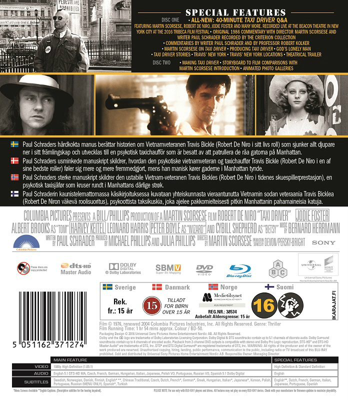 Taxi Driver 40th Anniversary Blu Ray Blu Ray Future Movie Shop